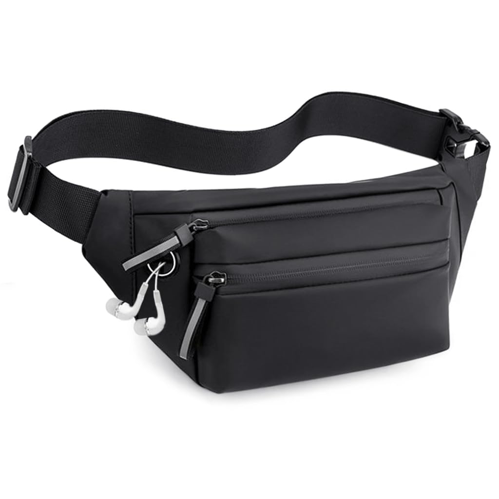 GUSTAVE Waist Bag for Men Women, Stylish Side Bag for Men, Fanny Pack for Women for Outdoors Workout Traveling Casual Running Hiking Cycling GUSTAVE Waist Bag for Men Women, Stylish Side Bag for Men, Fanny Pack for Women for Outdoors Workout Traveling Casual Running Hiking Cycling